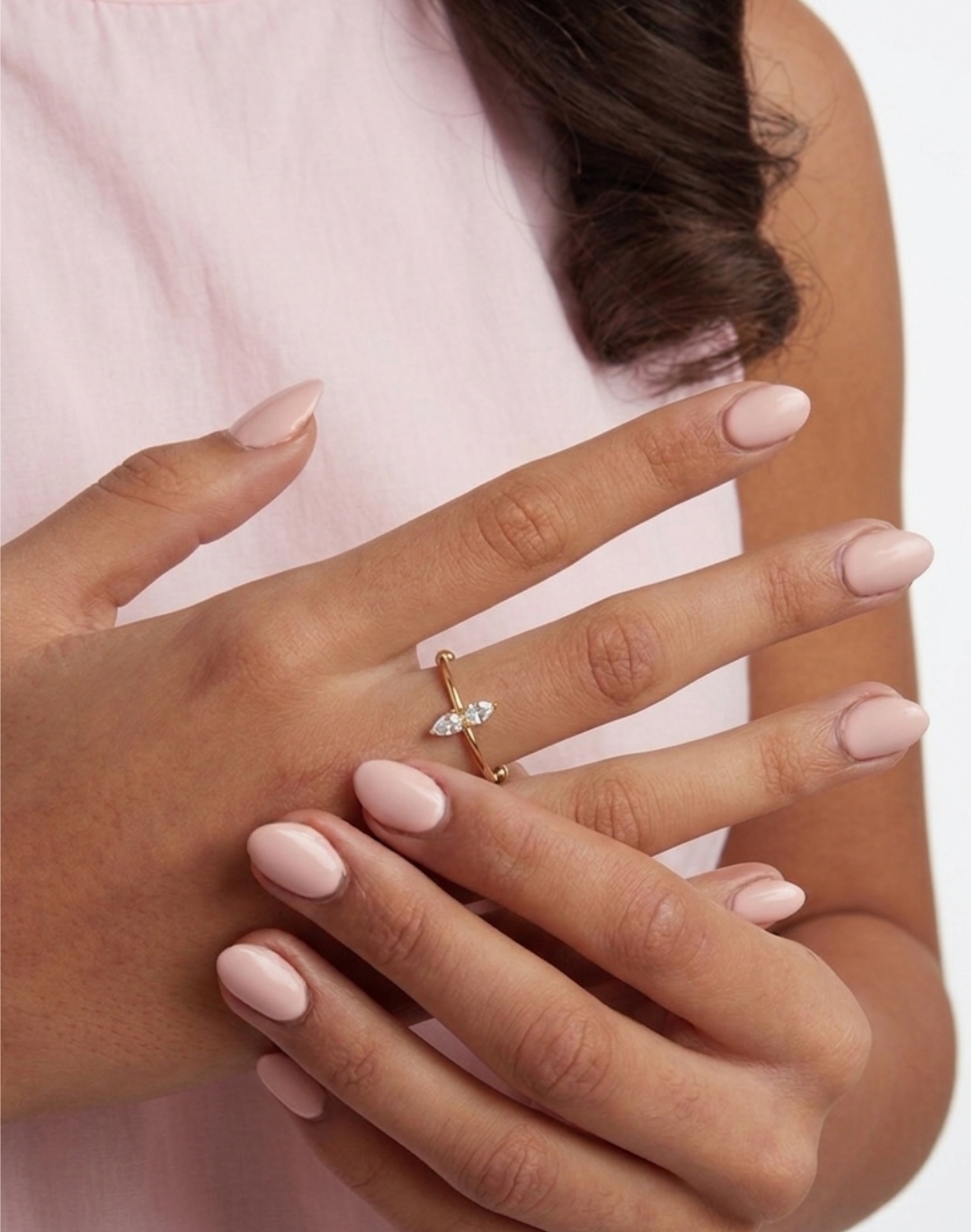 Agathe ring in steel