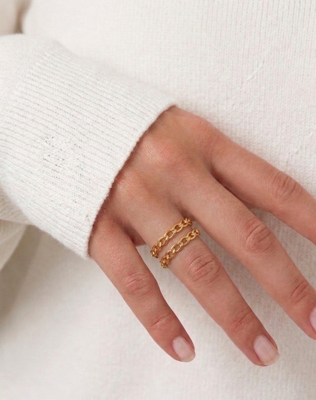 Camellia ring in steel
