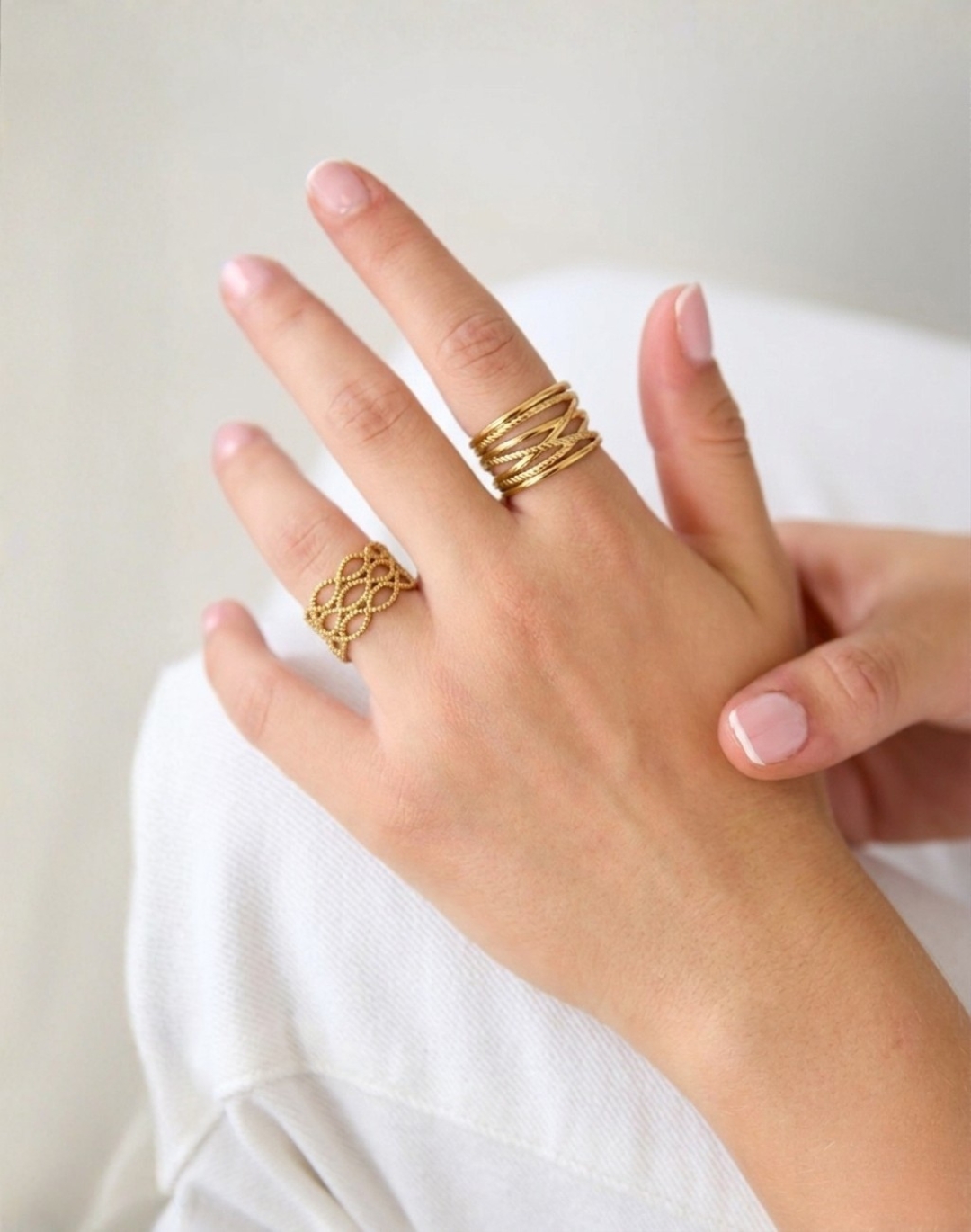 Steel Fatima ring