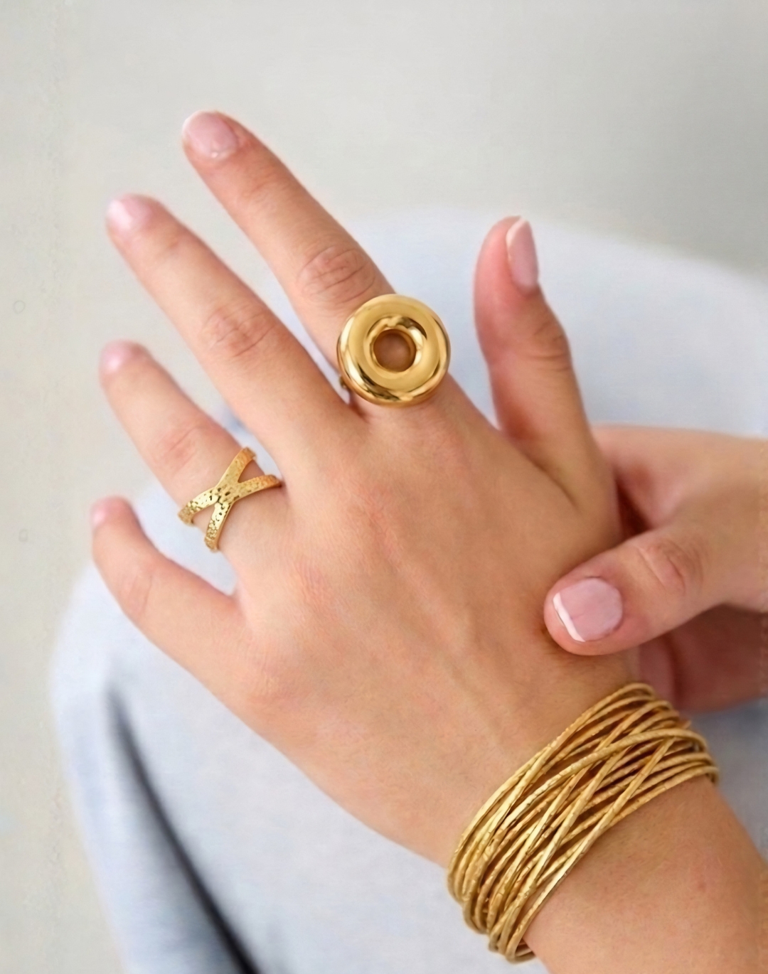 Ninon ring in steel