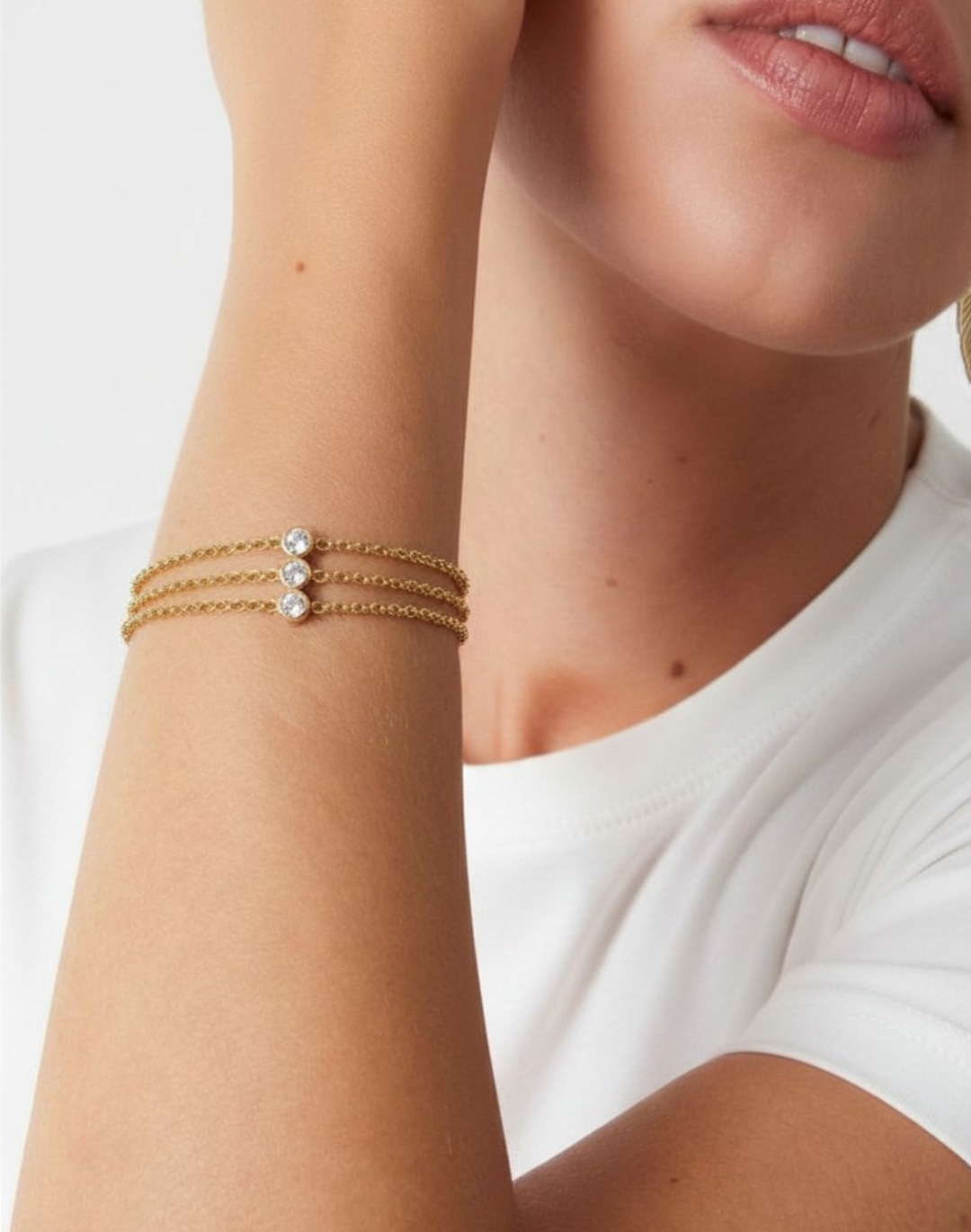 Luce steel bracelet