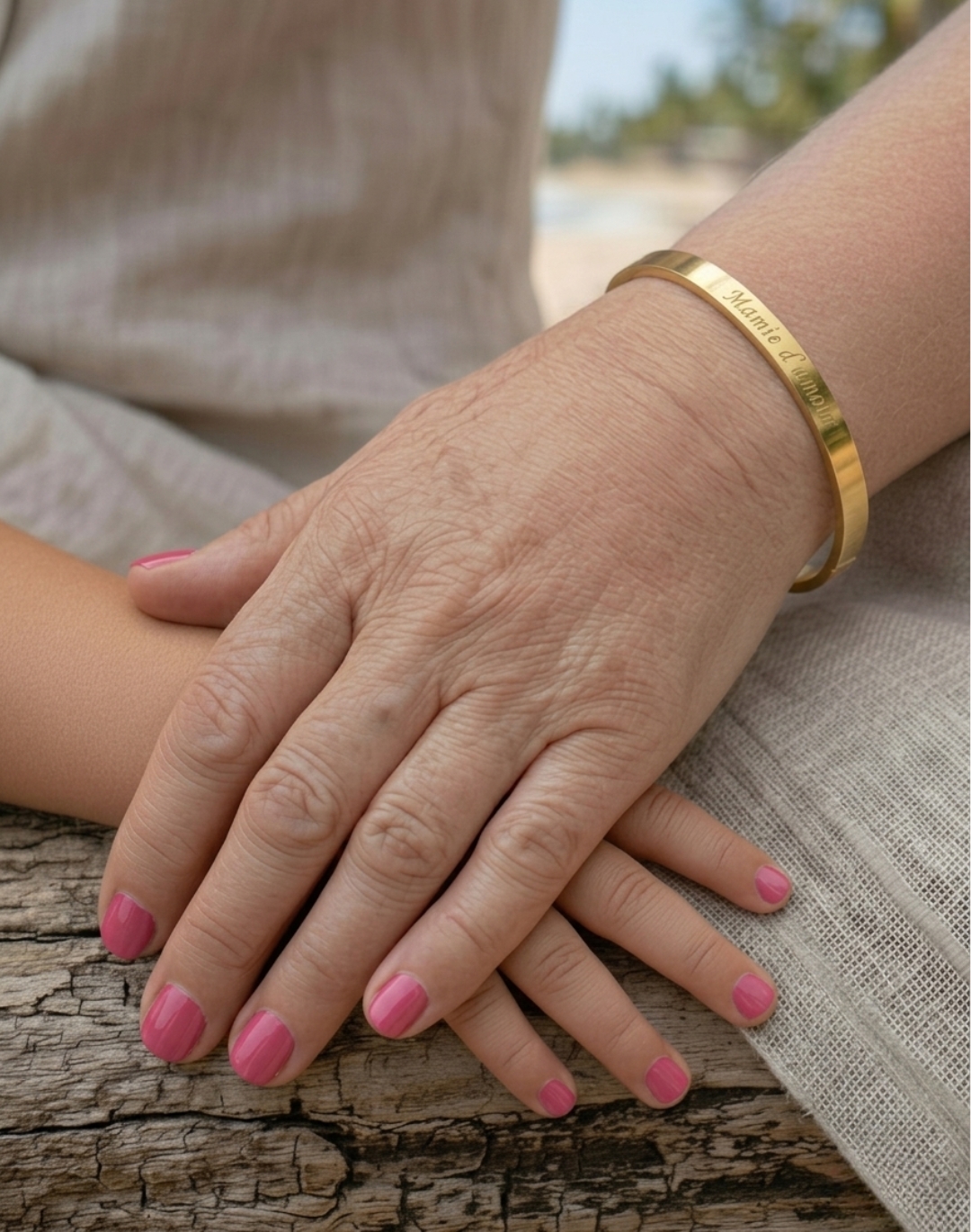 Meryem steel bezel